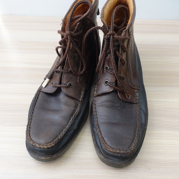 BALLY Ankle Boots Mens 8.5 D Dark Brown VINTAGE Moc Toe Chukka ITALY Binghamton‎ main image 15